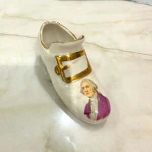 Vintage collectible porcelain shoe hand painted from Mr Vernon VA